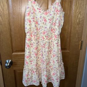 Mini yellow sun dress